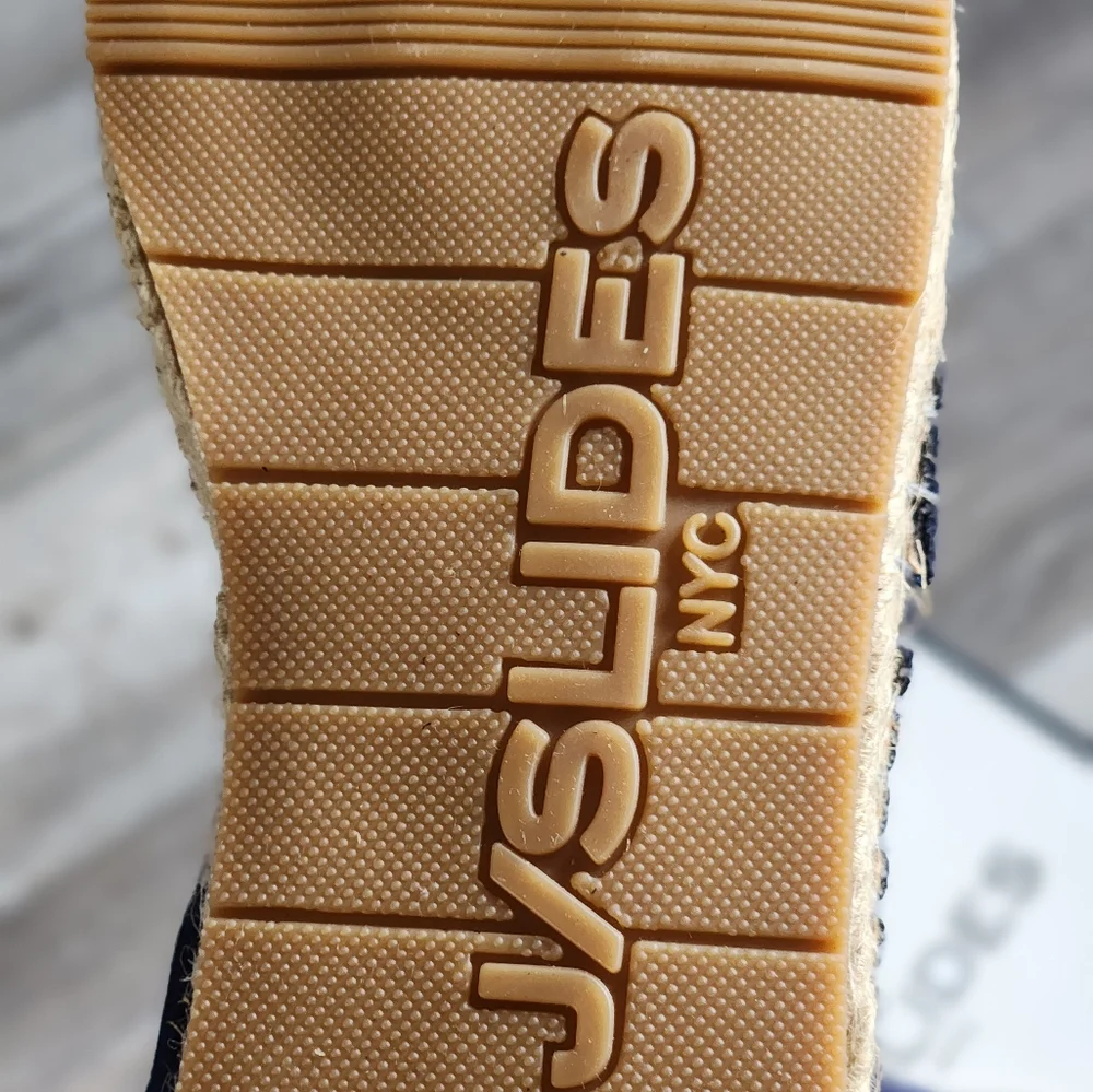 J/SLIDES NYC NAVY SUEDE ROSA SLIDES